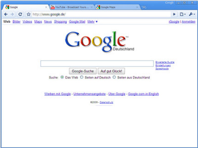 Google.de im Google Chrome